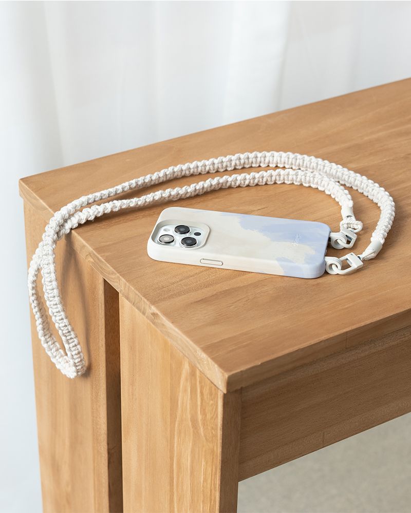 Geflochtene Handykette abnehmbar