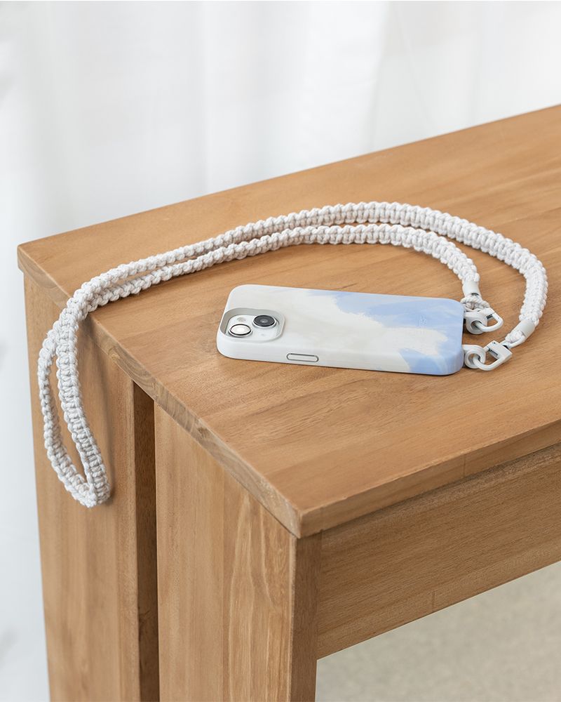 Geflochtene Handykette abnehmbar