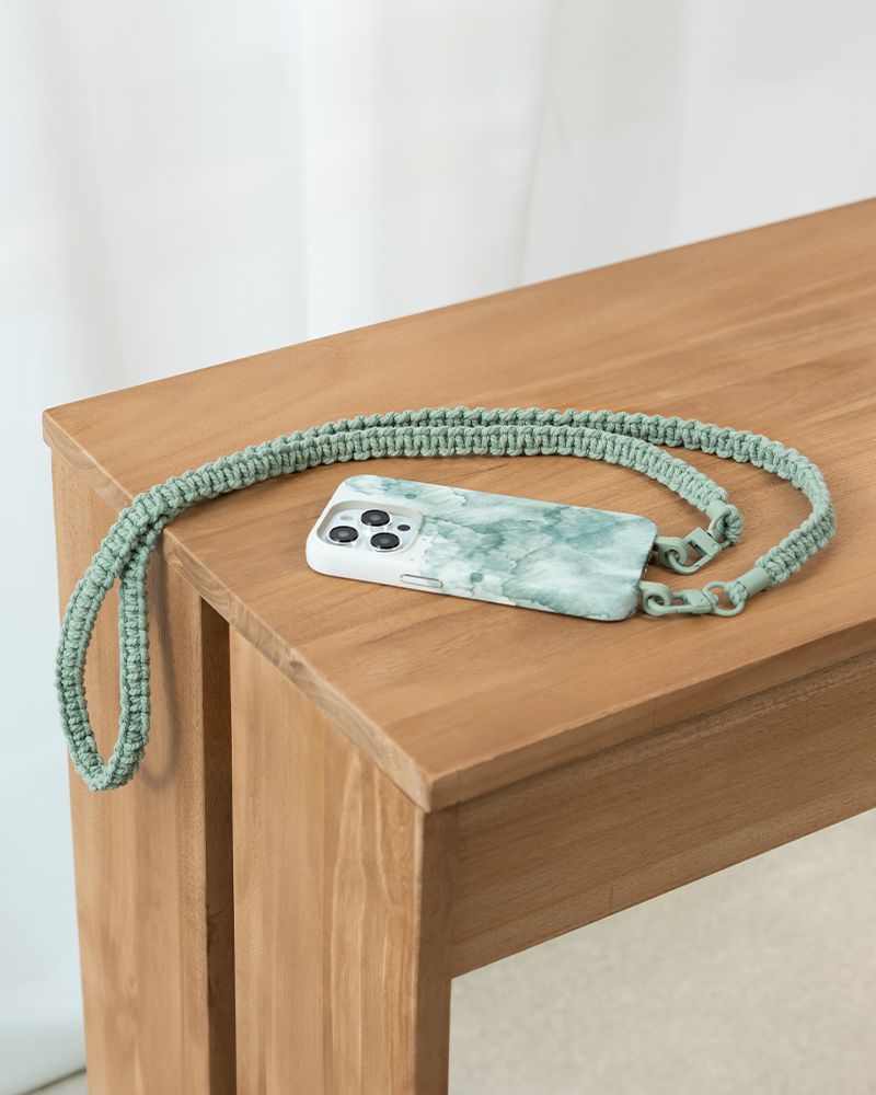 Geflochtene Handykette abnehmbar
