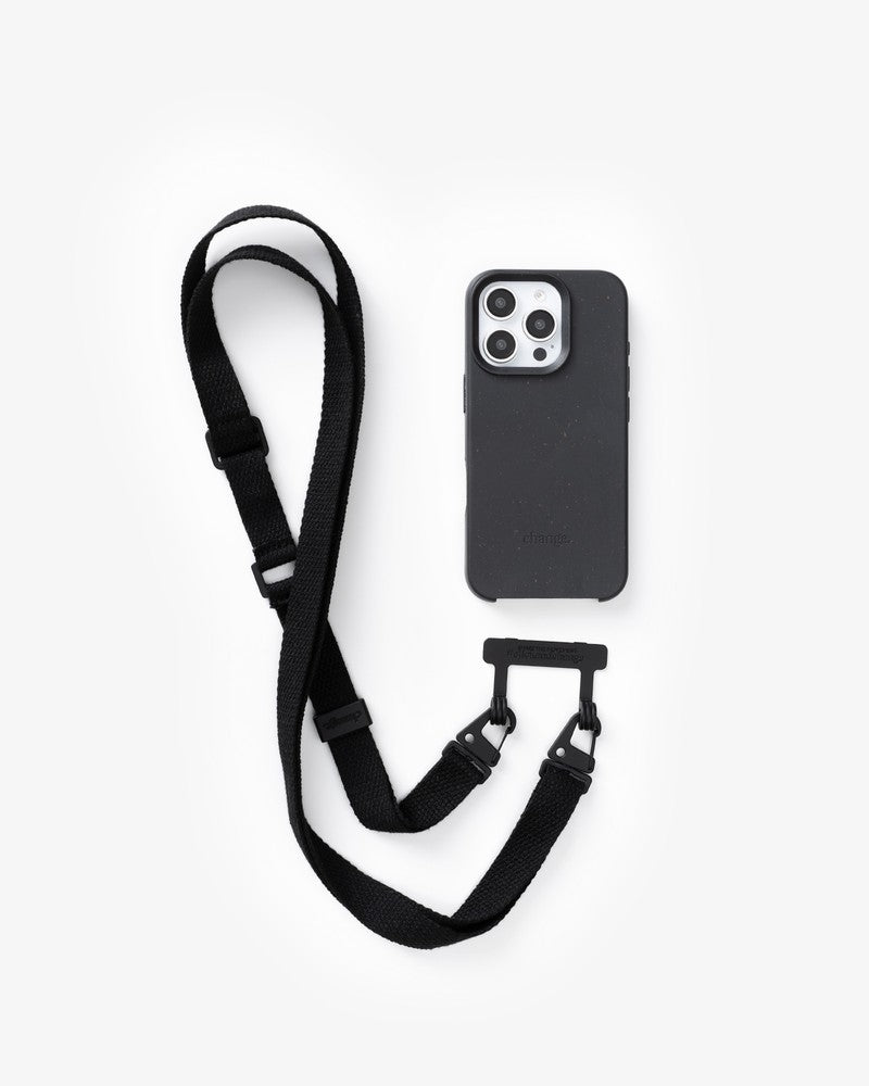 Bundle mit Gurt iPhone 16 Pro Max Schwarz