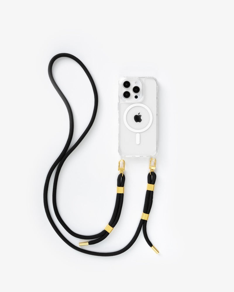 Handykette MagSafe iPhone 15 Pro Clear/Black
