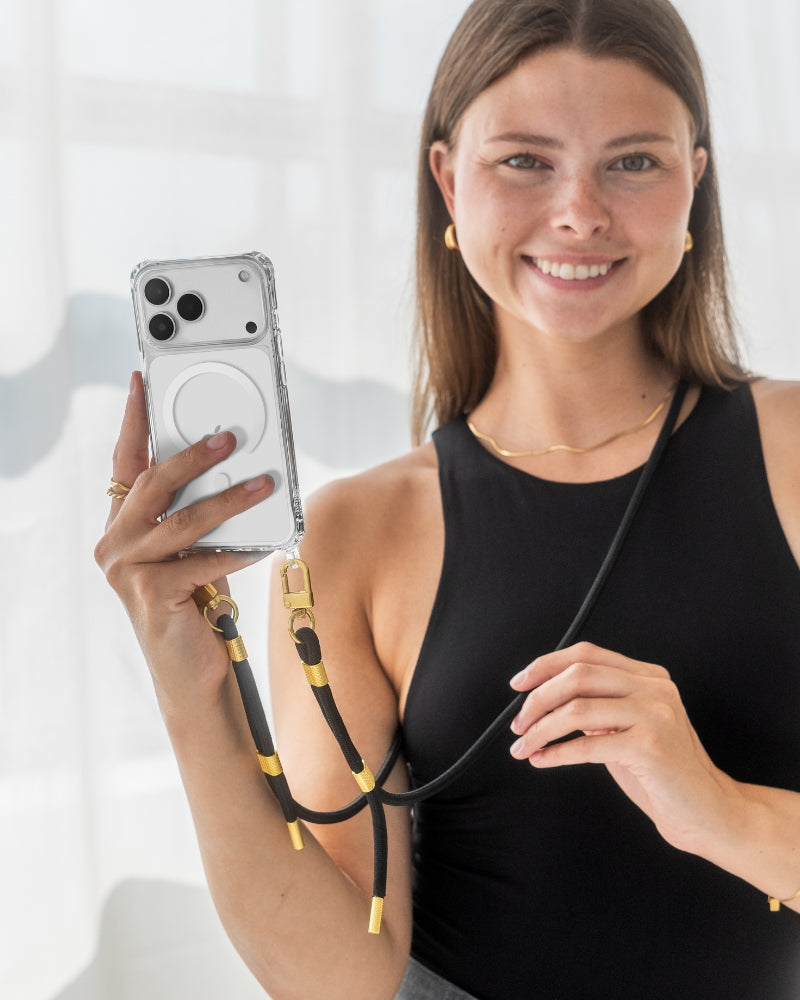 Handykette MagSafe iPhone 17 Pro Clear/Taupe