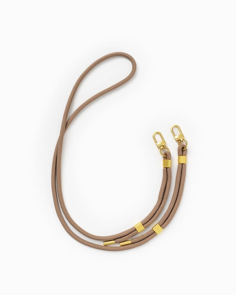 Abnehmbare Kordel Taupe Gold