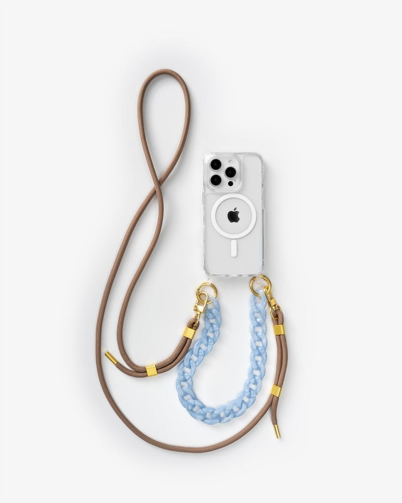 Clear Bundle MagSafe iPhone 16 Pro Taupe/Blue