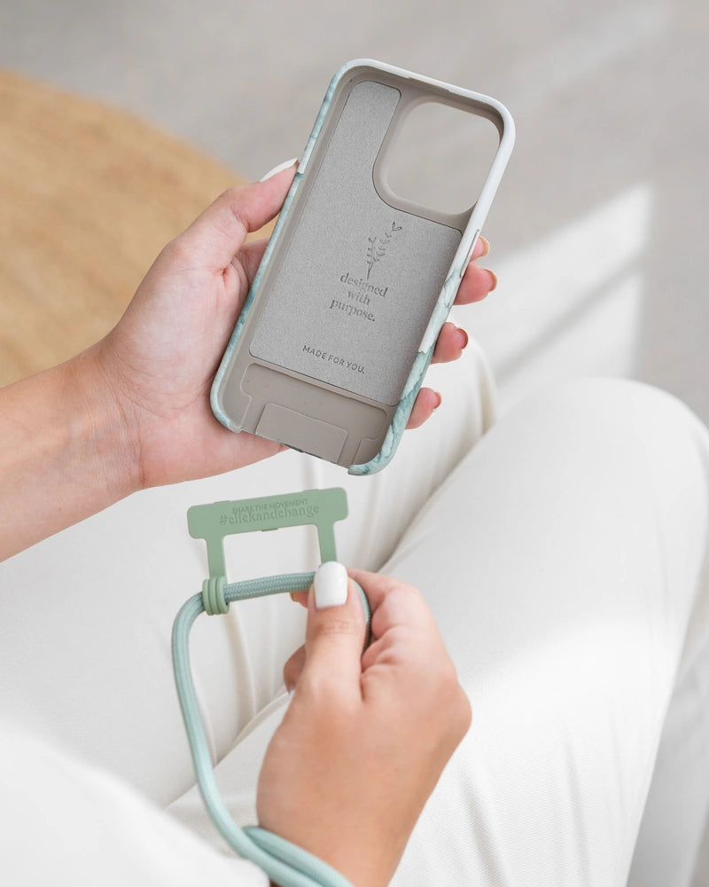 Crossbody Case iPhone 16 Pro Aqua Green
