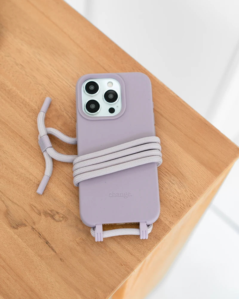 Handykette iPhone 15 Pro Flieder