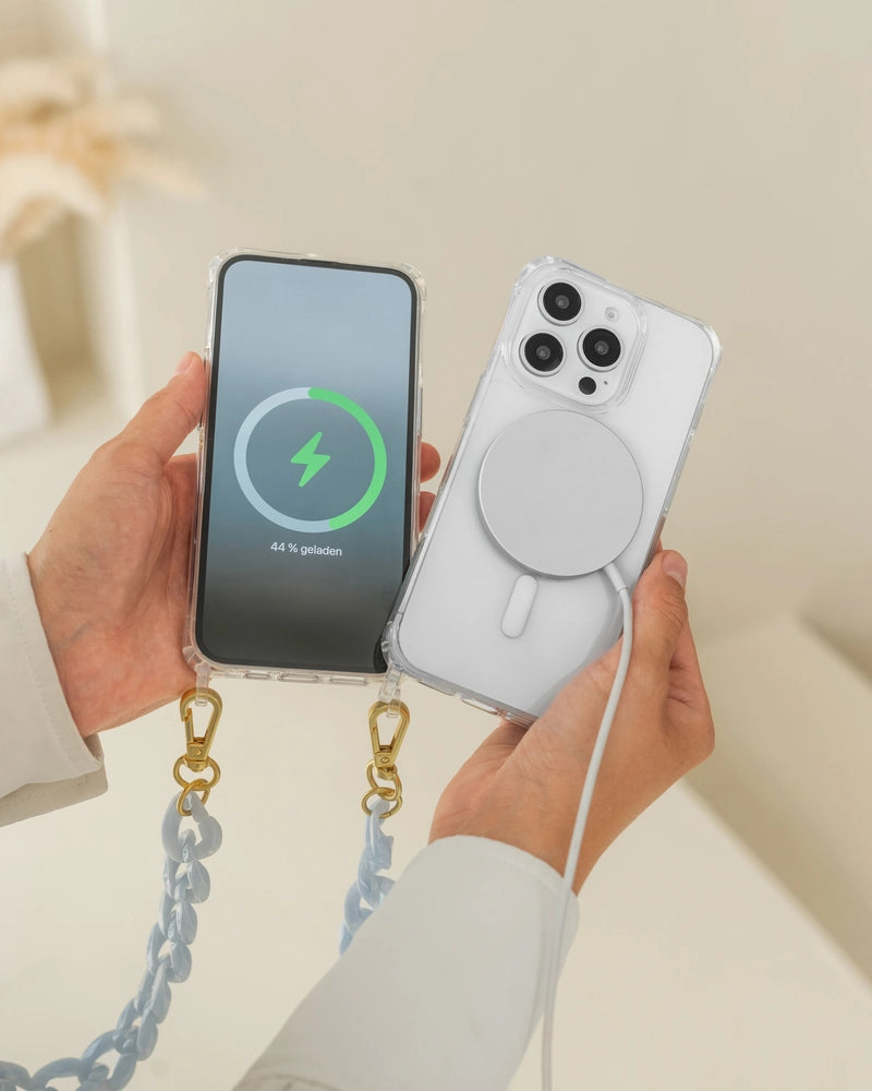 MagSafe Hülle mit Kette iPhone 17 Clear/Blue