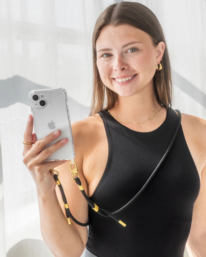 Handykette iPhone 13/14 Clear/Black