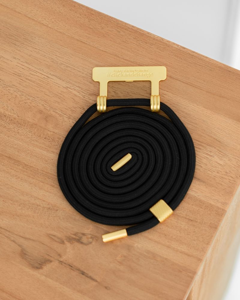 Abnehmbares Band Schwarz mit Gold