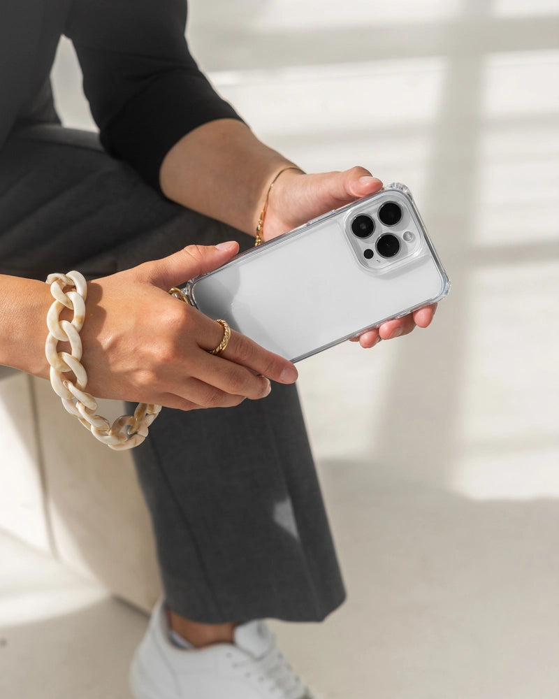 Short Chunky Chain Beige Gold