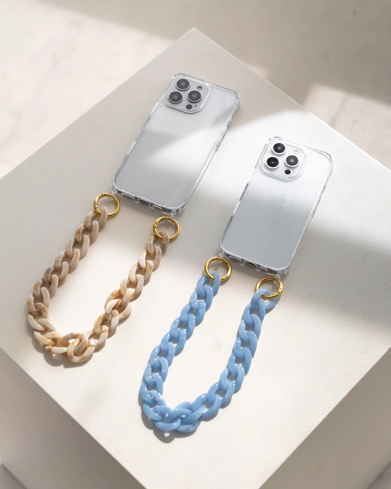 Short Chunky Chain Beige Gold