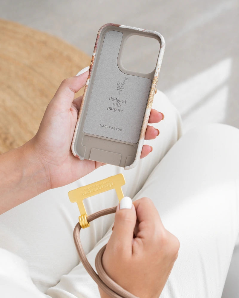 Kordel Taupe Braun mit Gold