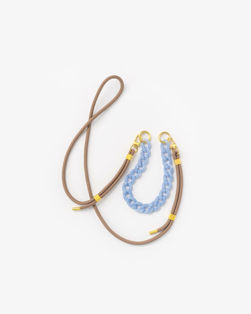 Kordel Bundle Taupe Blau