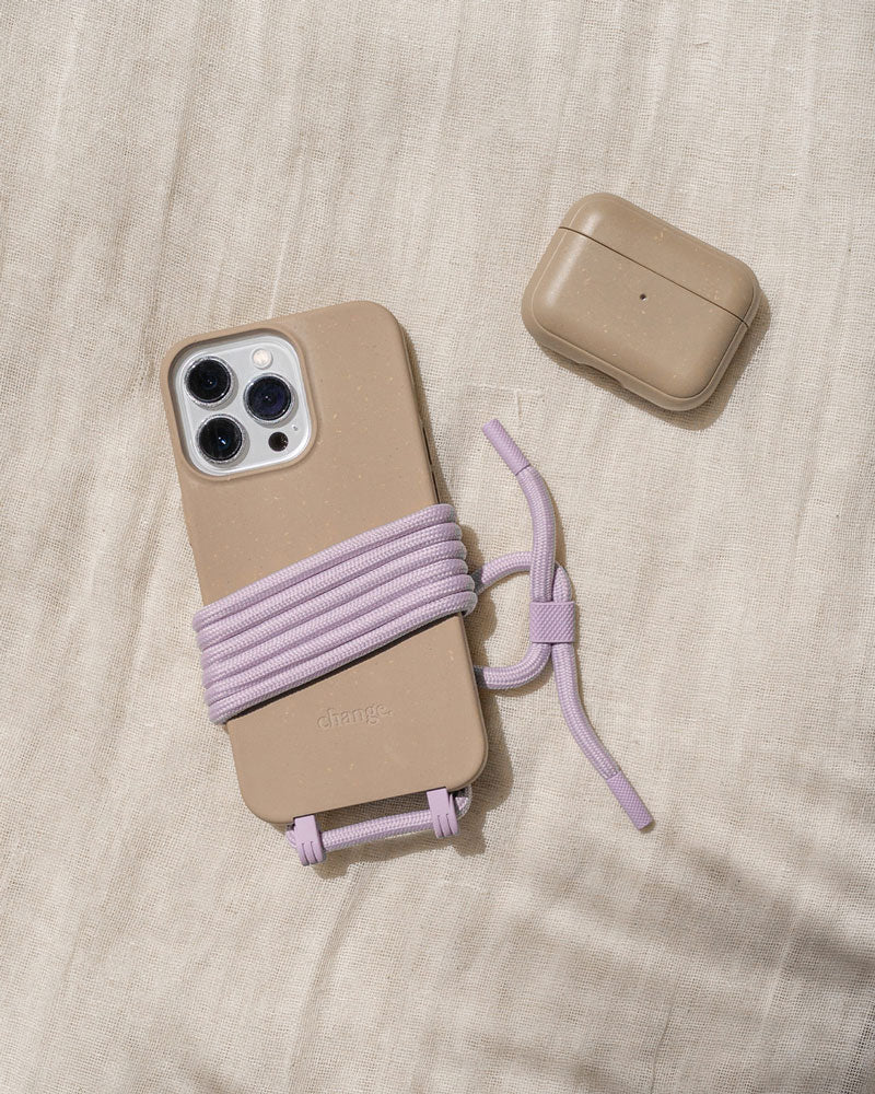 AirPods Hülle Taupe Braun
