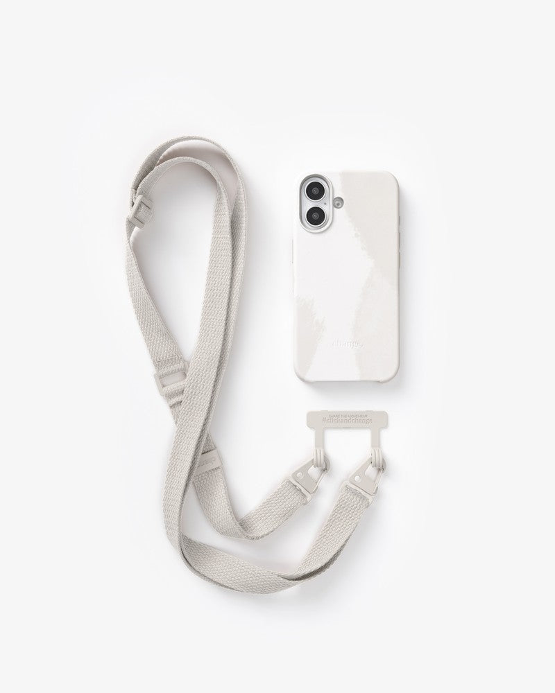 Bundle with Strap iPhone 16 Dove White