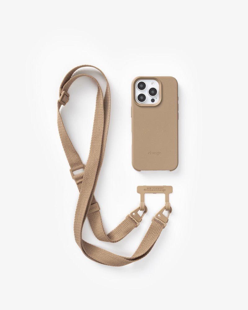 Bundle with Strap iPhone 16 Pro Taupe