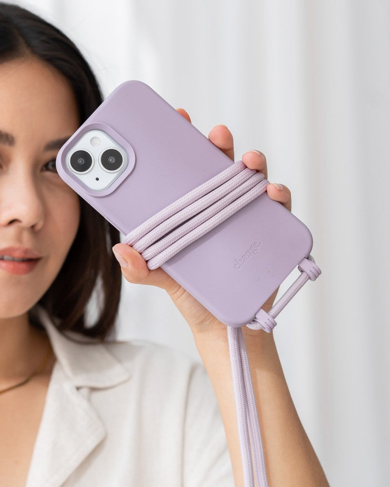 Crossbody Case iPhone 15 Lilac