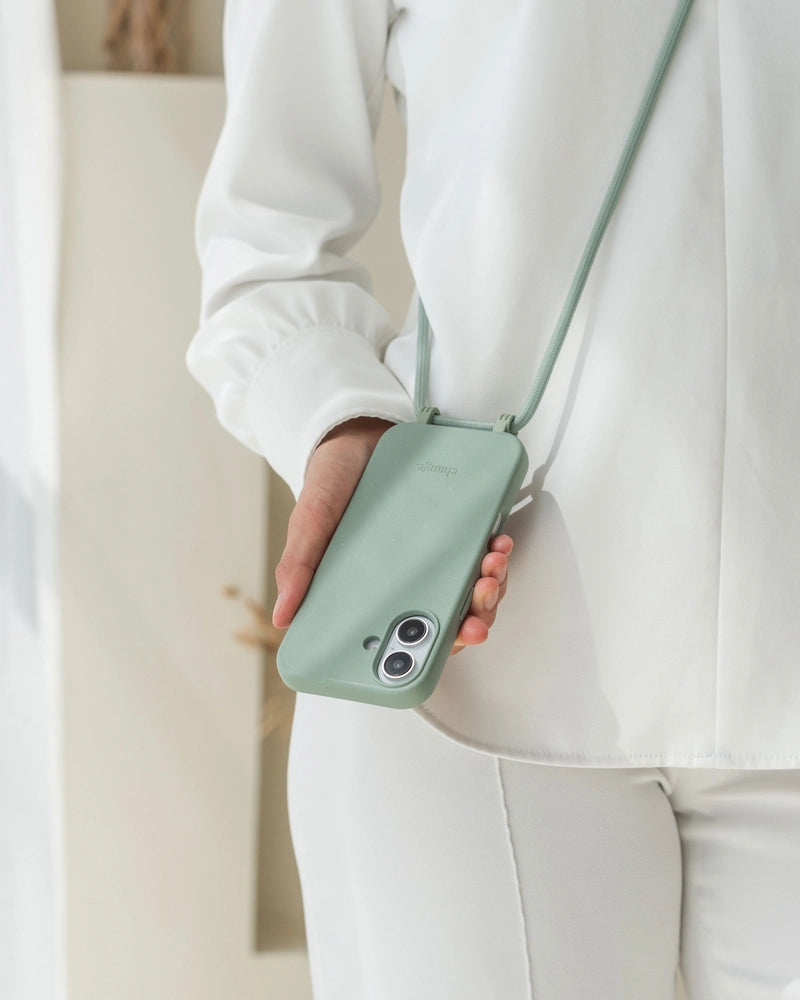 Crossbody Case iPhone 16 Jade Green