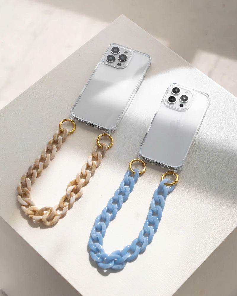 Short chunky chain blue gold