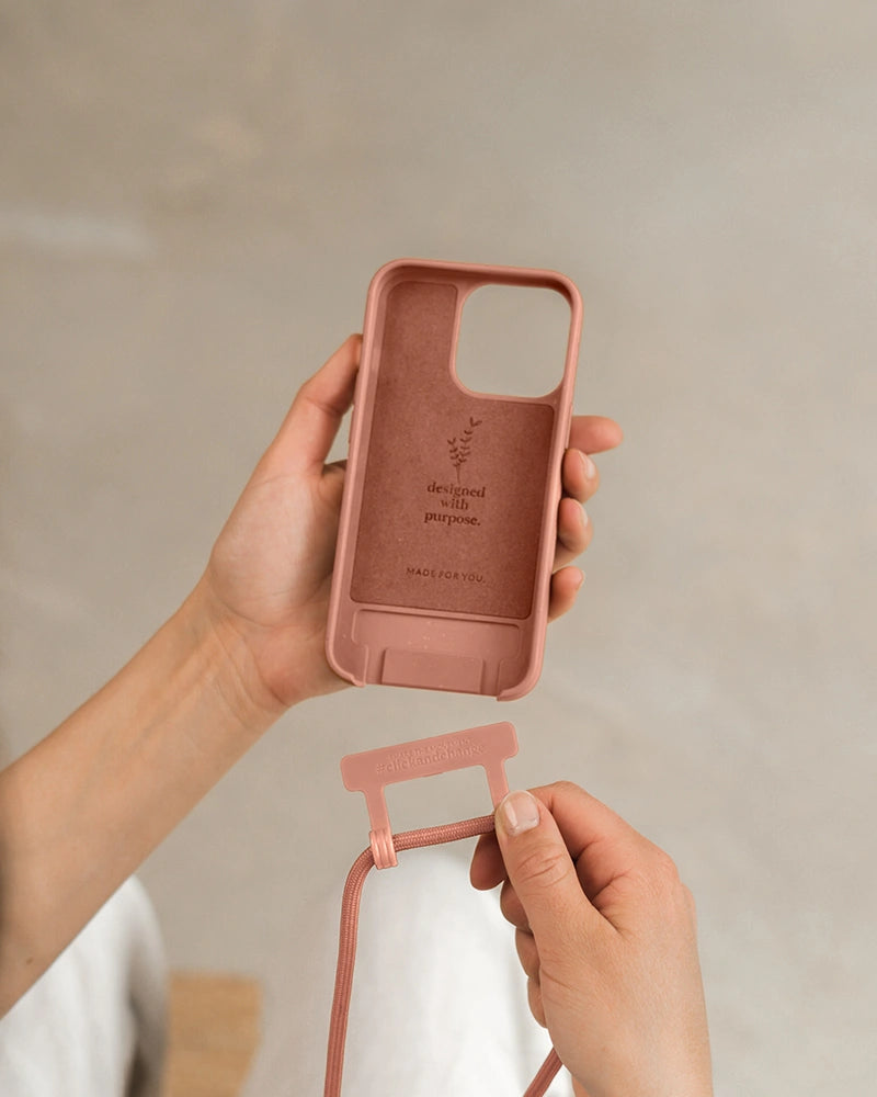 Crossbody Case iPhone 13 Apricot