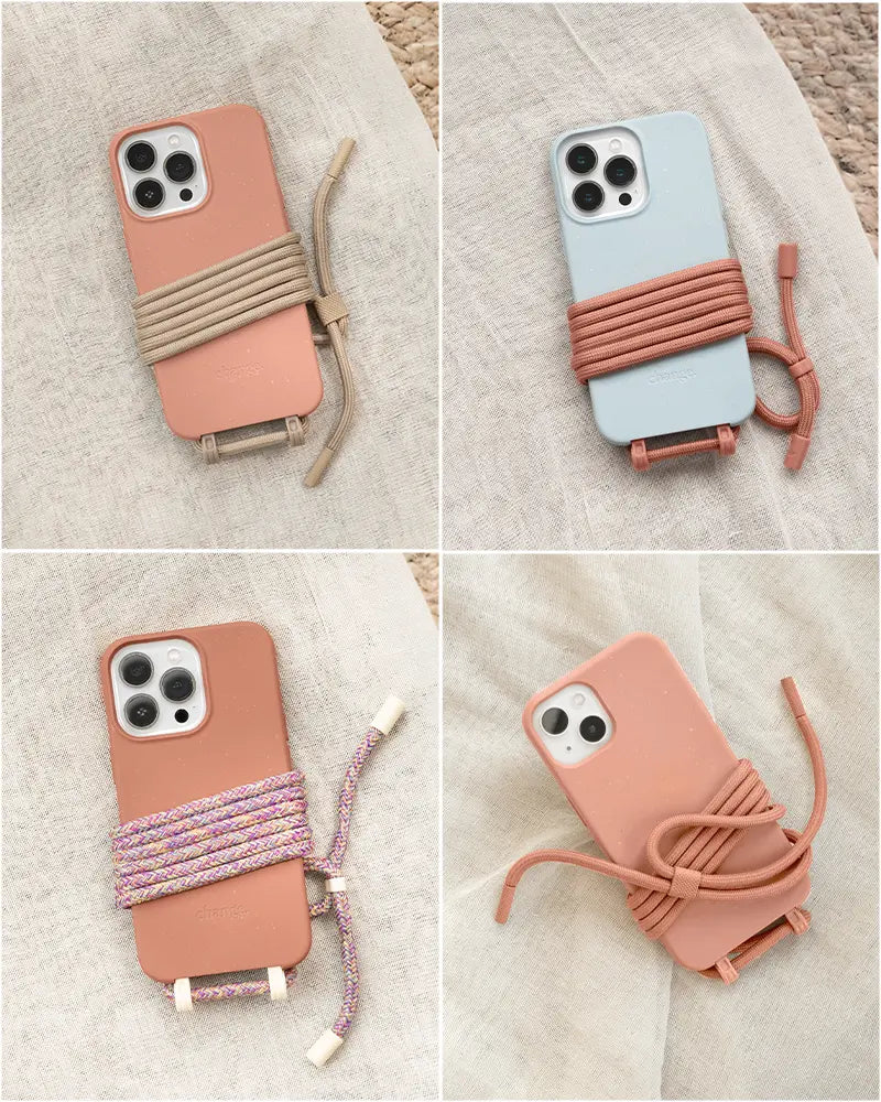 Crossbody Case iPhone 13 Apricot