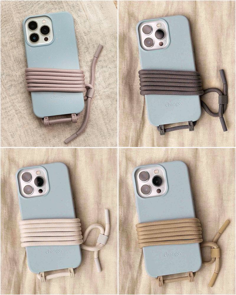 Crossbody Case iPhone 8/7/6(s) Pastel Blue