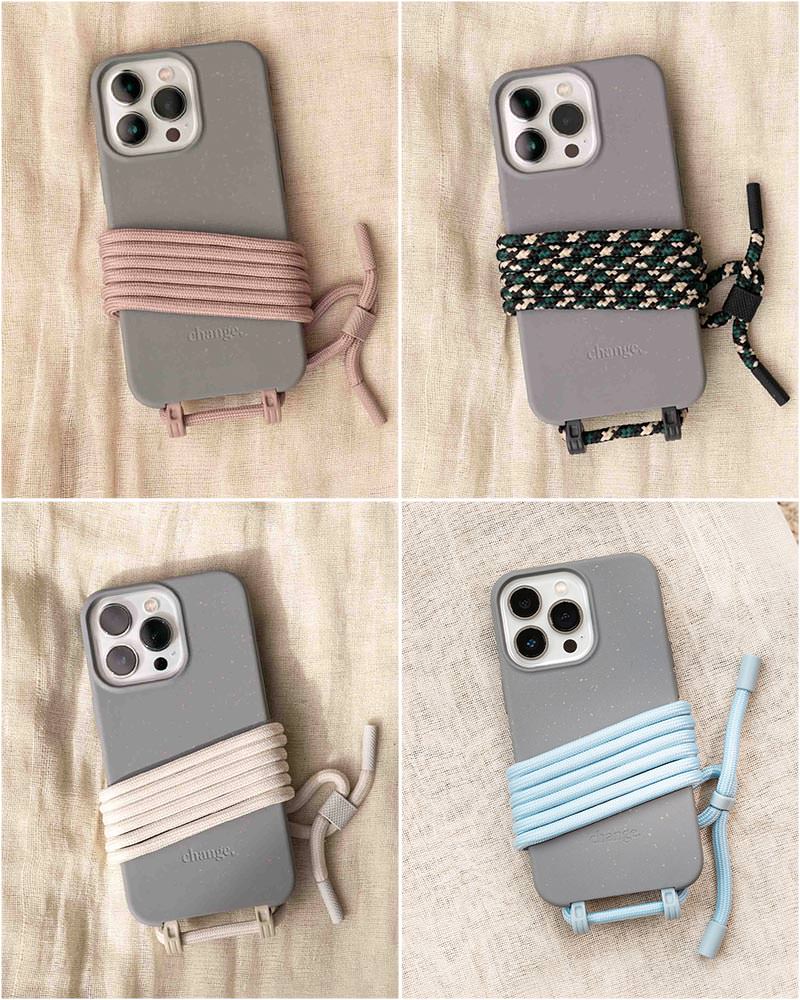 Coque Cordon iPhone 14 Gris